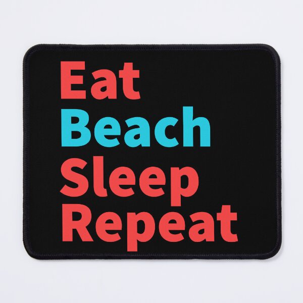 Item preview, Eat Beach sleep repeat-Hawaii, funny red and blue designed and sold by Master4art.