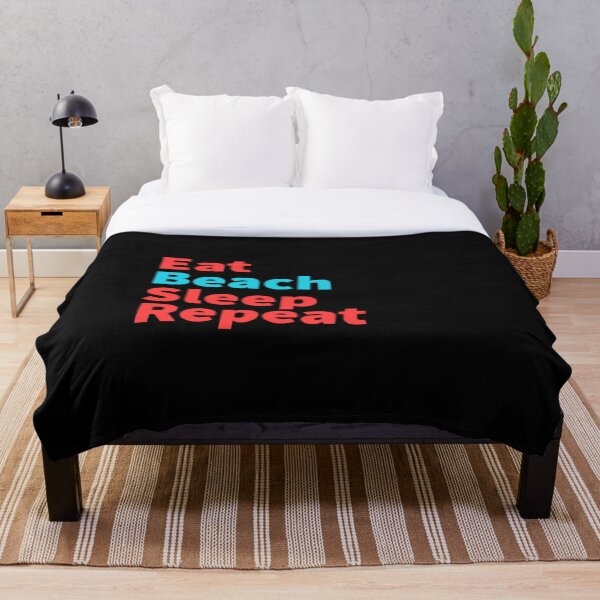 Item preview, Comer, dormir, playa, repetir: Hawaii, divertido rojo y azul designed and sold by Master4art.