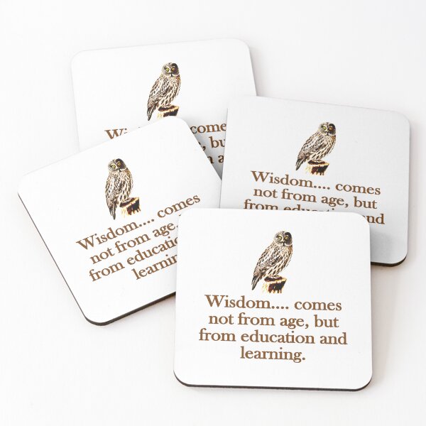 Item preview, Wisdom Comes Not From Age designed and sold by CrankyOldDude.