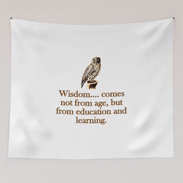 Item preview, Wisdom Comes Not From Age designed and sold by CrankyOldDude.