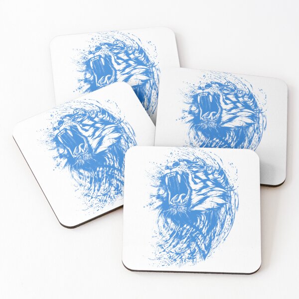 Item preview, Ink Tiger Wild Blue designed and sold by RafaelLima7.
