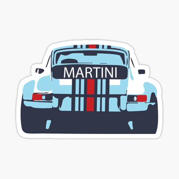 Porsche 911 classic Martini Sticker