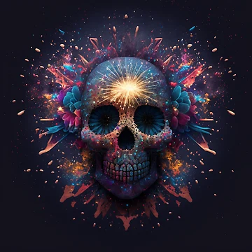 Artwork thumbnail, Exploding Skull 2 by FreeBot99