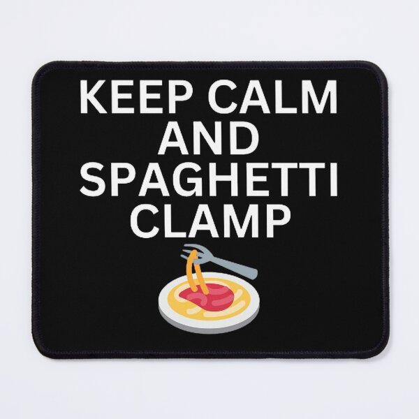 Item preview, Funny Keep Calm And Spaghetti Clamp  designed and sold by mystylecorner.