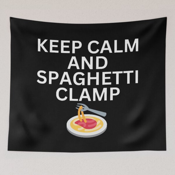 Item preview, Funny Keep Calm And Spaghetti Clamp  designed and sold by mystylecorner.