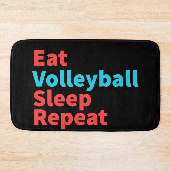 Item preview, Eat Volleyball sleep repeat-inspirational, sports red and blue designed and sold by Master4art.