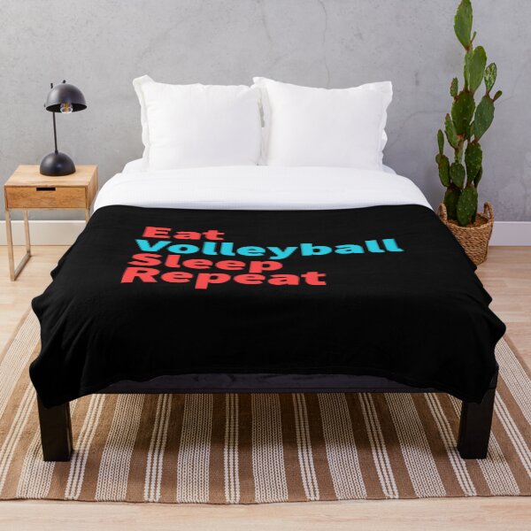 Item preview, Eat Volleyball sleep repeat-inspirador, deportivo rojo y azul designed and sold by Master4art.