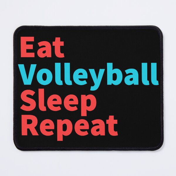 Item preview, Eat Volleyball sleep repeat-inspirational, sports red and blue designed and sold by Master4art.