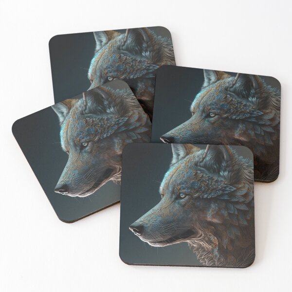 Item preview, Abstract wolf designed and sold by lokirick.