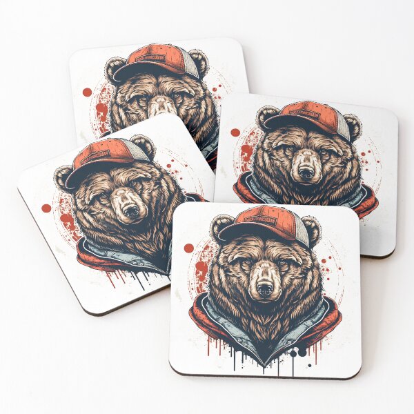 Item preview, Cool Bear in a hat 2 designed and sold by Artistic Pandas.