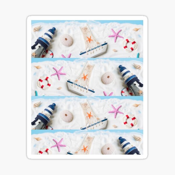 Nautical Wallpaper 2 Sticker