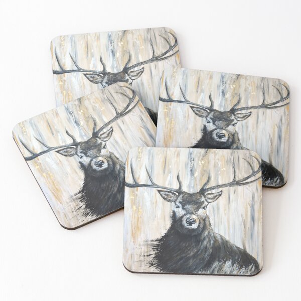 Item preview, Winter stag in forest designed and sold by Debbie’s Sketchbook.