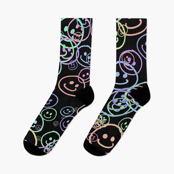 Item preview, Rainbow Smiles - Black Pastel designed and sold by FinapplePudding.