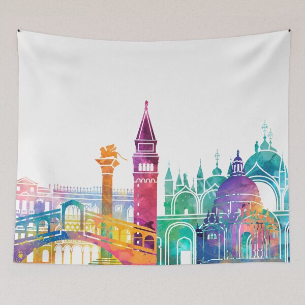 Item preview, Venice landmarks watercolor poster designed and sold by paulrommer.
