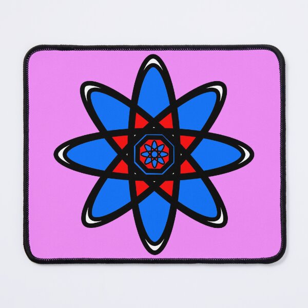 Item preview,  Blue & Red Atom - Colorful Pride Colors  designed and sold by ArtsoftheHeart.