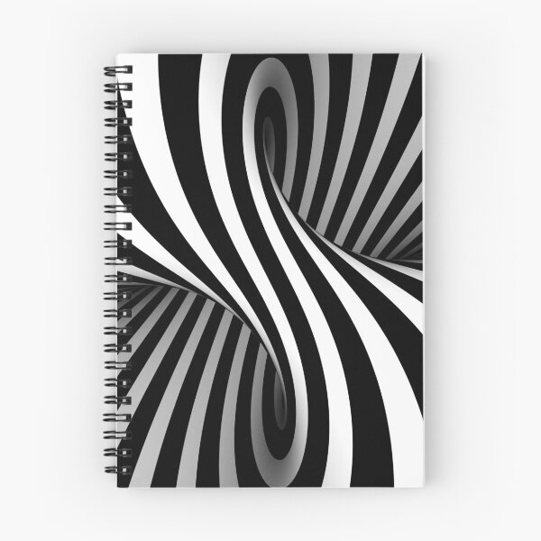 Item preview, Black and White Spiral 3-D Illusion designed and sold by PrintPortal.