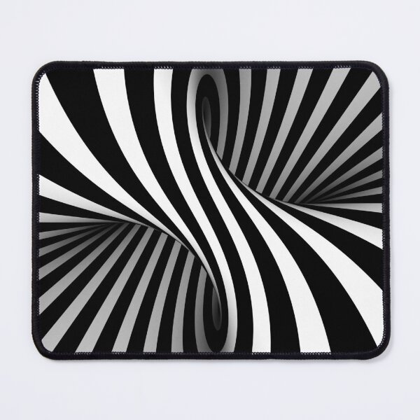 Item preview, Black and White Spiral 3-D Illusion designed and sold by PrintPortal.