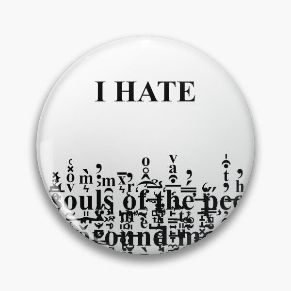 Item preview, I hate cursed font designed and sold by asadoesstuff.