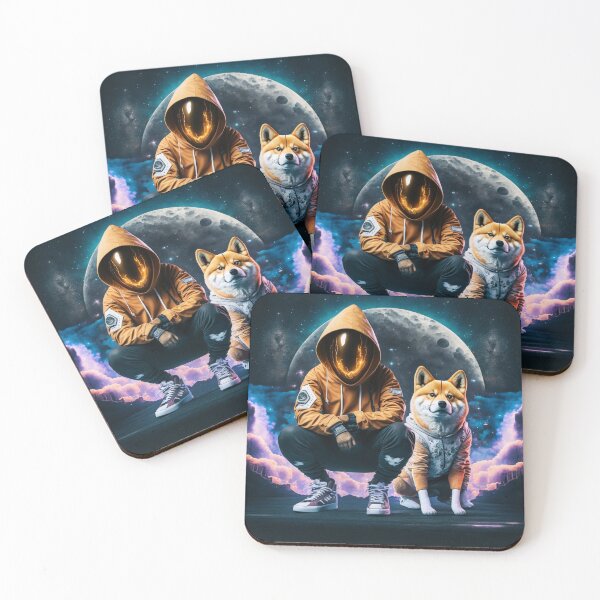 Item preview, Astro Chill  "Shiba Wen Moon?" designed and sold by WilbDigital.