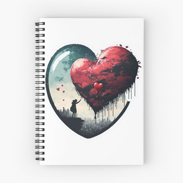 Item preview, Heart balloon above skyscrapers designed and sold by Art1955.