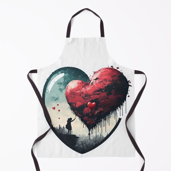 Item preview, Heart balloon above skyscrapers designed and sold by Art1955.