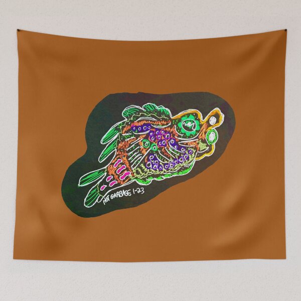 Item preview, Mutant Fish 3 (Black) designed and sold by Discordant Dreams Art.