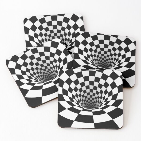 Item preview, Ilusión tridimensional del agujero espiral blanco y negro designed and sold by PrintPortal.