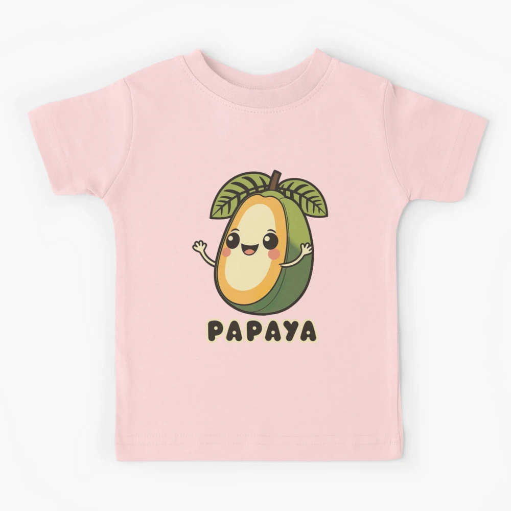 Kawaii Papaya Kids T-Shirt for Sale by buddhapop