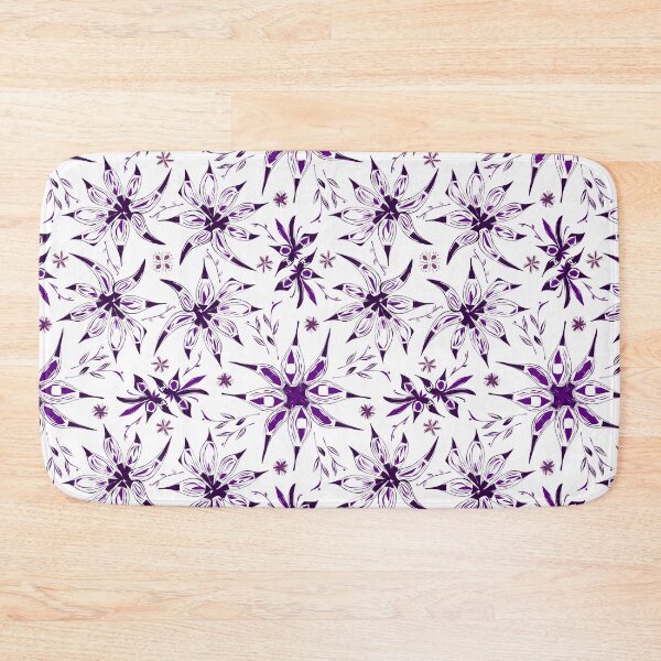 Item preview, Abstract floral pattern - shades of purple designed and sold by AlinaSCorner.