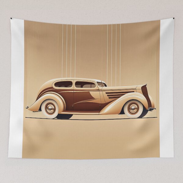 Item preview, Art Deco Style Cars designed and sold by TheArtfulAI.
