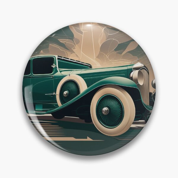 Item preview, Art Deco Style Cars designed and sold by TheArtfulAI.