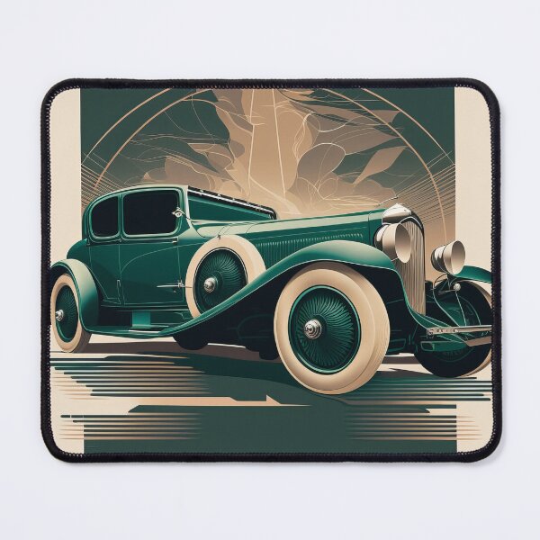 Item preview, Art Deco Style Cars designed and sold by TheArtfulAI.
