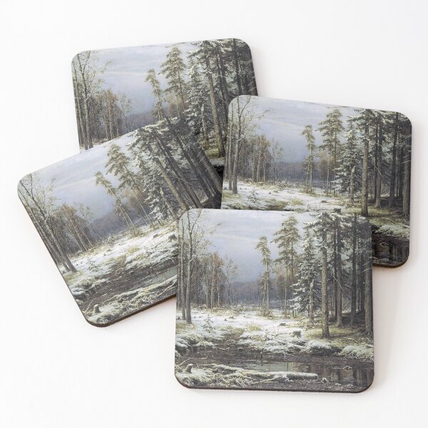 Item preview, Winter scenery - First snow by Ivan Shishkin designed and sold by AR-shop.