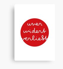 unerwidert verliebt Canvas Print
