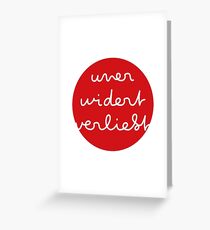 unerwidert verliebt Greeting Card