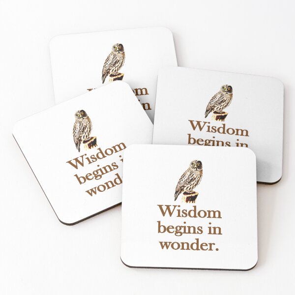 Item preview, Wisdom Begins In Wonder designed and sold by CrankyOldDude.