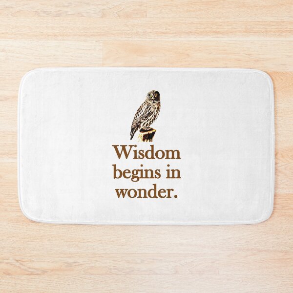 Item preview, Wisdom Begins In Wonder designed and sold by CrankyOldDude.