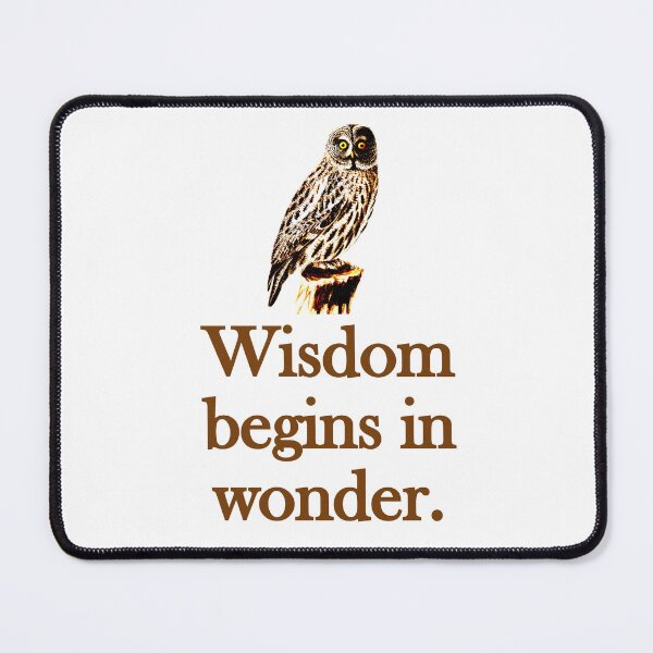 Item preview, Wisdom Begins In Wonder designed and sold by CrankyOldDude.