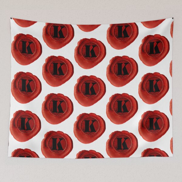 Item preview, Initial K Wax Seal - personalised initials designed and sold by xShirtsNSheetxs.