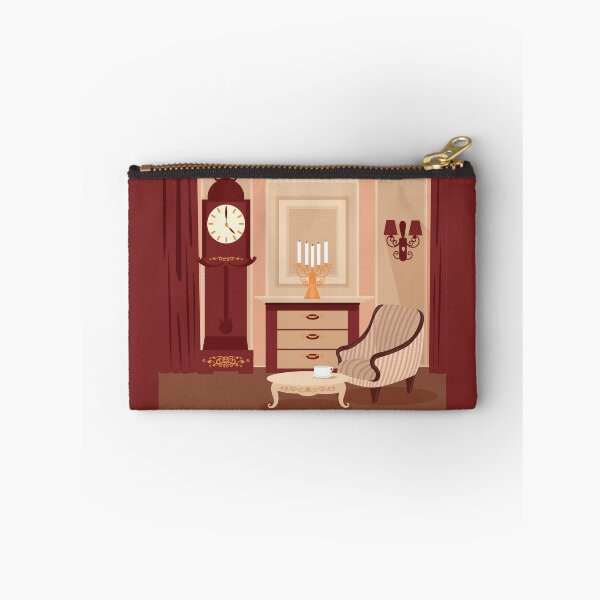 Item preview, Living Room. Classic Interior. Vintage Style. Retro Furniture. Room Interior with Vintage Candlestick. Home Interior.  designed and sold by ivector.