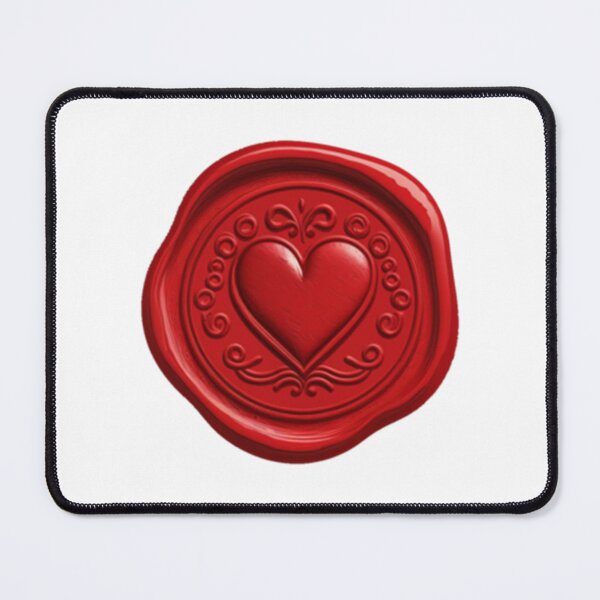 Item preview, Red Wax Seal Heart - Love Graphic Illustration - Boyfriend, Girfriend Valentines Gift designed and sold by xShirtsNSheetxs.