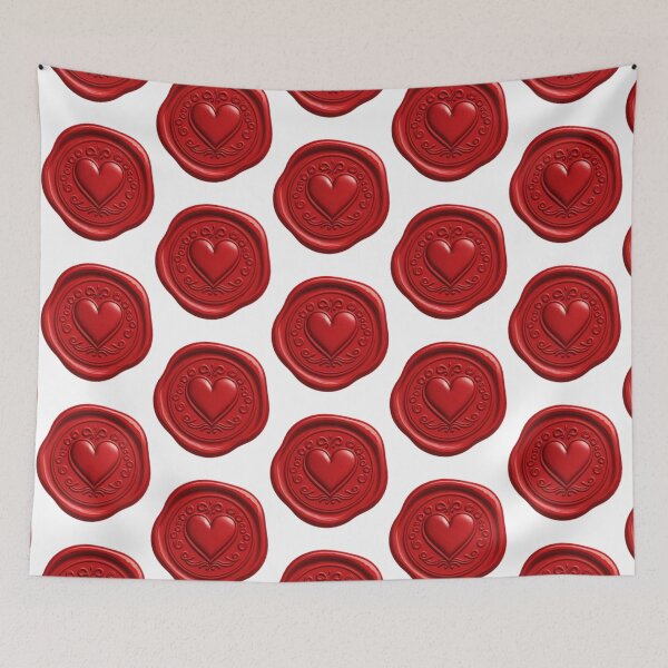 Item preview, Red Wax Seal Heart - Love Graphic Illustration - Boyfriend, Girfriend Valentines Gift designed and sold by xShirtsNSheetxs.