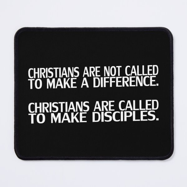 Item preview, Called To Make Disciples White Text On Black Background designed and sold by aheartforgod.