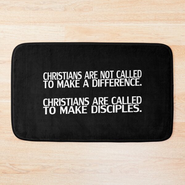 Item preview, Called To Make Disciples White Text On Black Background designed and sold by aheartforgod.