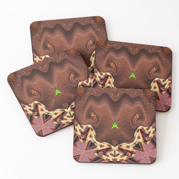Item preview,  *FUNNY ABSTRACT PAINTING ALIEN TRIBAL FACE CHOCOLATE MIXTURE MINT GREEN WITH STARRY GREEN ANISE* designed and sold by Ralek.