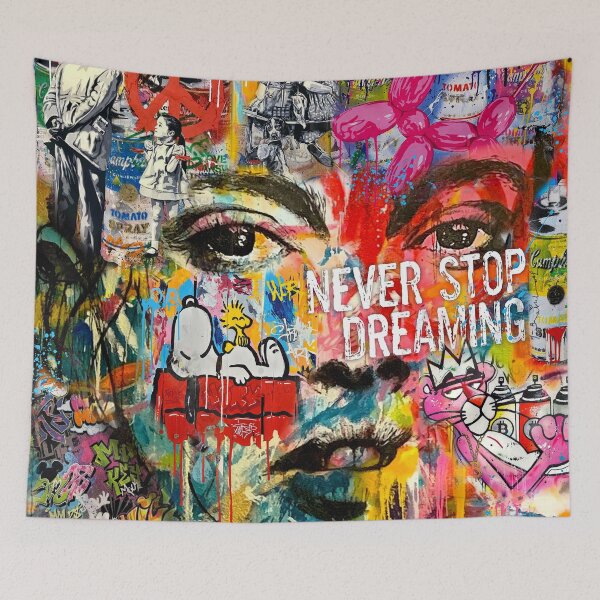 Item preview, Banksy inspired pop art designed and sold by Helt-Sort.