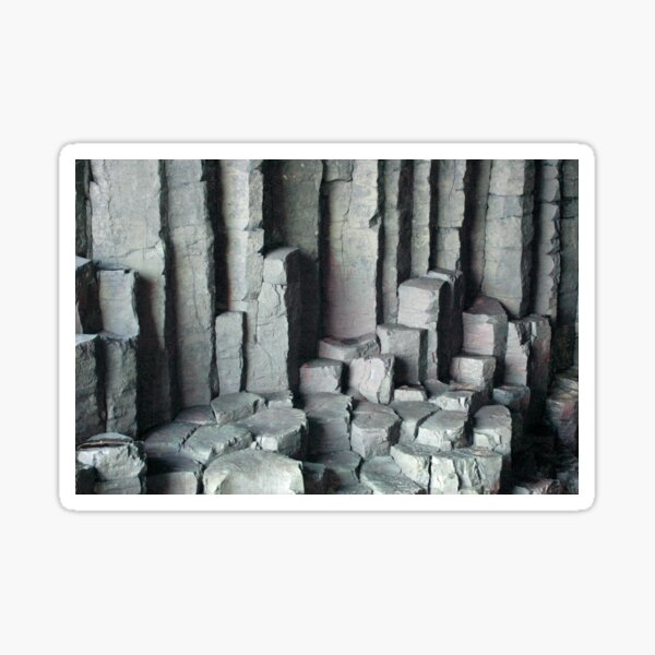 Basalt Columns with unusual colouring Sticker