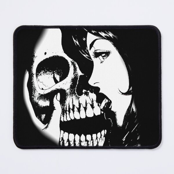 Item preview, Mitsuko - Skullgirl kiss Black and White - Anime Style designed and sold by 21 Store.