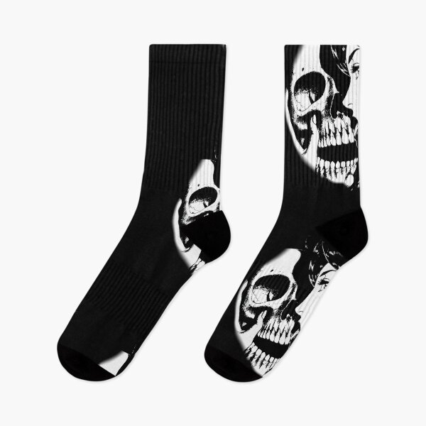 Item preview, Mitsuko - Skullgirl kiss Black and White - Anime Style designed and sold by 21 Store.