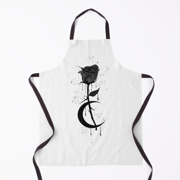Item preview, Gothic Moon Rose - Black Metal designed and sold by nueschka.